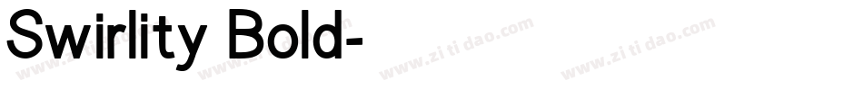 Swirlity Bold字体转换